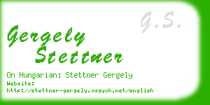 gergely stettner business card